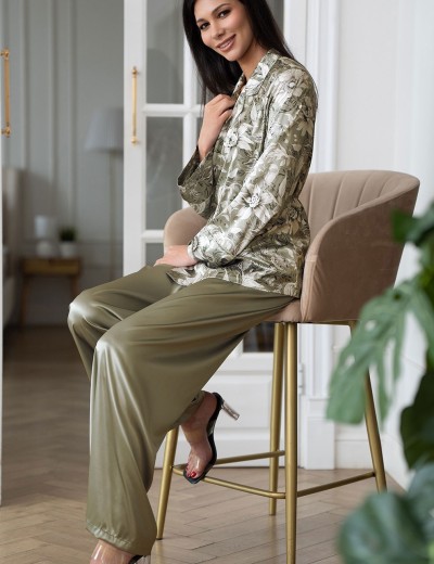 Шелковая пижама Mia-Amore ANTONIA 4975, Цвет: мультицвет, Размеры: 2XL, изображение 3