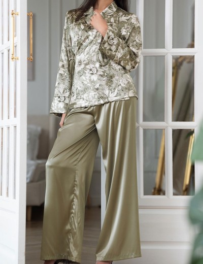 Шелковая пижама Mia-Amore ANTONIA 4975, Цвет: мультицвет, Размеры: 2XL, изображение 4