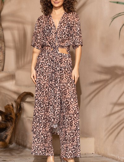 Комплект из принтованной сетки Mia-Amore EVERLY 2386, Цвет: коричневый, Размеры: 2XL, изображение 4