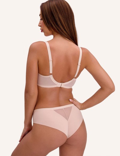 Мягкий бюстгальтер с вышивкой Bella Misteria BEIGE TOPAZ soft bralette, Цвет: бежевый, Размеры: 65D, изображение 5