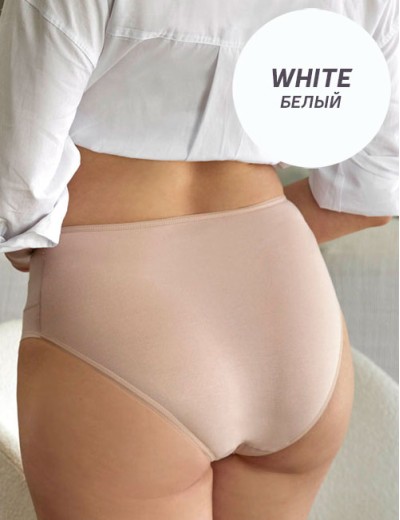 Трусы слипы высокие Janira SOFT MODAL Slip 1032617 white, Цвет: white (белый), Размеры: XL, изображение 2