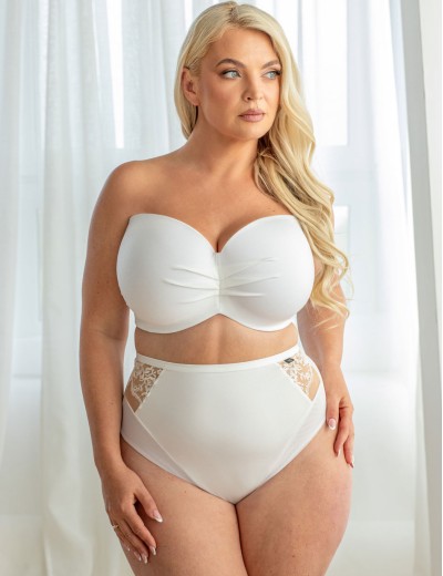 Высокие стринги Kris Line PROMISE stringi high waist белый, Цвет: белый, Размеры: S, изображение 3