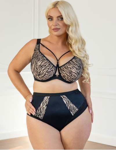Бюстгальтер с мягкой чашкой Kris Line QUEEN soft lace, Цвет: черный, Размеры: 65F, изображение 4