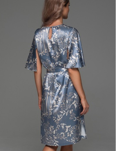 Шелковая туника с поясом Mia-Amore JANE 4657, Цвет: мультицвет, Размеры: 2XL/3XL, изображение 2