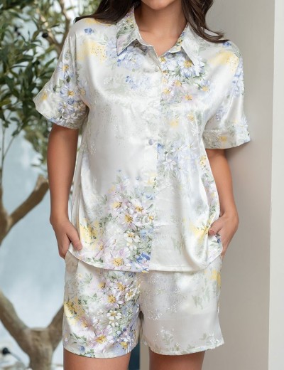 Комплект из натурального шелка Mia-Amore LILIANNA 3259, Цвет: молочный, Размеры: 3XL, изображение 4