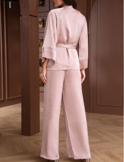 Пижама с широкими брюками Mia-Amore SMOKY ROSE 9015, Цвет: розовый, Размеры: 3XL, изображение 2