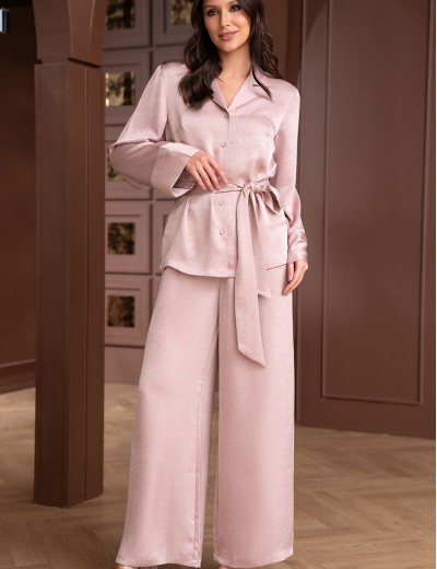 Шелковый комплект Mia-Amore SMOKY ROSE 9017, Цвет: розовый, Размеры: 3XL, изображение 4
