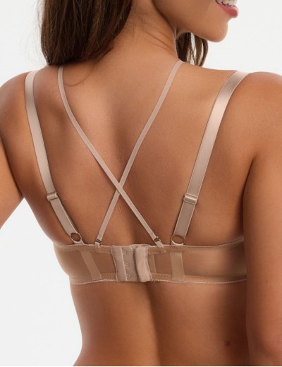 Бюстгальтер балконет мягкий Bella Misteria CARAMEL MIRROR soft balconette, Цвет: телесный, Размеры: 65E, изображение 2