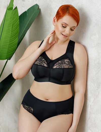 Трусы слипы-миди Honey H34-17-K чёрный, Цвет: чёрный, Размеры: L, изображение 3