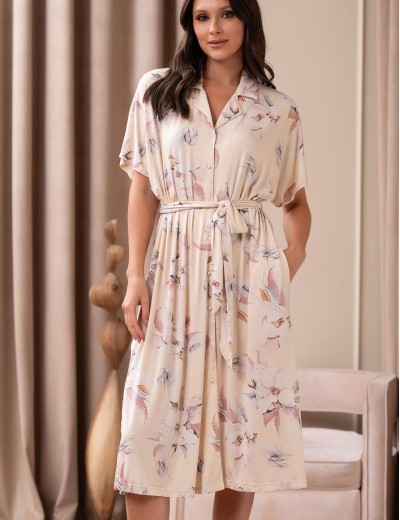 Халат на пуговицах Mia-Amore NYMPHEA 5847, Цвет: пастельный, Размеры: 2XL, изображение 4