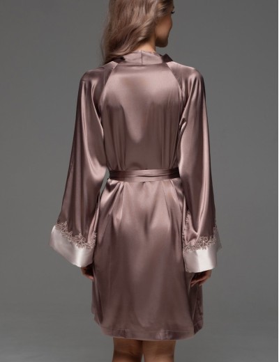 Короткий запашной халат Mia-Amore MACCIATO 4673 макиато, Цвет: макиато, Размеры: 2XL/3XL, изображение 3