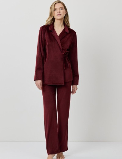 Велюровый женский костюм Aruelle CLARET SET, Цвет: бургундское вино, Размеры: S, изображение 2