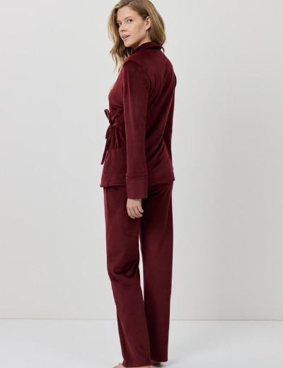Велюровый женский костюм Aruelle CLARET SET, Цвет: бургундское вино, Размеры: S, изображение 3