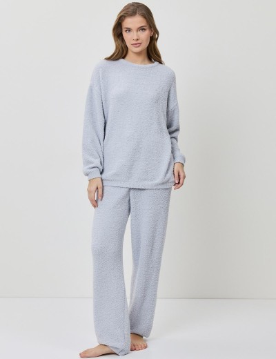 Тёплый домашний комплект Aruelle DIANNE SET, Цвет: светло-голубой, Размеры: M, изображение 2
