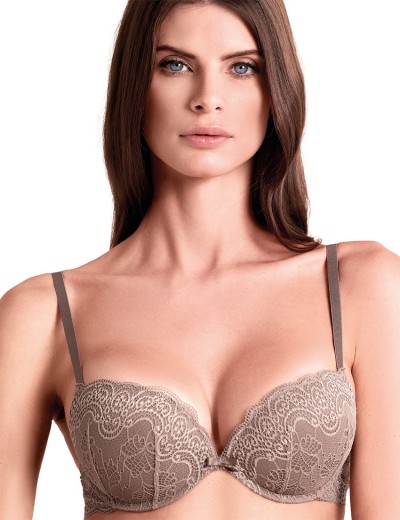 Бюстгальтер двойной пуш-ап Lormar DOUBLE PIZZO corteccia, Цвет: corteccia (кофе), Размеры: 70B, изображение 2