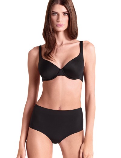 Бесшовные трусы с высокой талией Lormar FREE slip nero, Цвет: nero (черный), Размеры: S, изображение 5