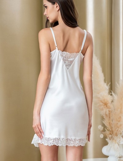 Сорочка шелковая Mia-Amore AMANDA 3630 белый, Цвет: белый, Размеры: 2XL, изображение 3