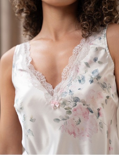 Пижама майка с шортами Mia-Amore FELICIA 9032, Цвет: молочный, Размеры: 4XL, изображение 3