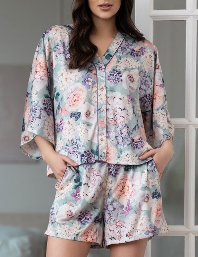 Шелковый комплект с шортами Mia-Amore MARIEL 4965, Цвет: мультицвет, Размеры: 3XL, изображение 4