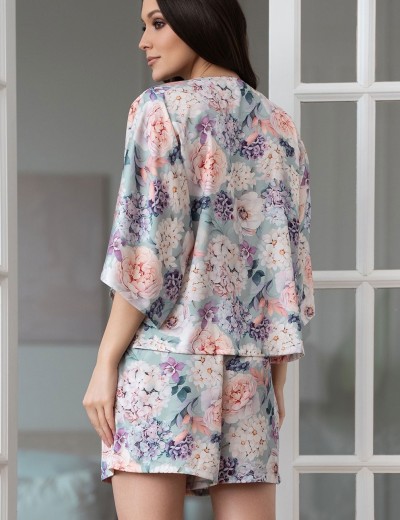 Шелковый комплект с шортами Mia-Amore MARIEL 4965, Цвет: мультицвет, Размеры: 3XL, изображение 2