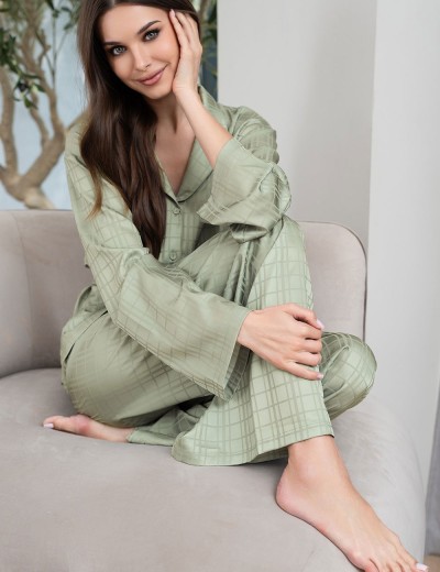 Пижама-двойка с брюками Mia-Amore TOSCANA 9077, Цвет: оливковый, Размеры: 3XL, изображение 4