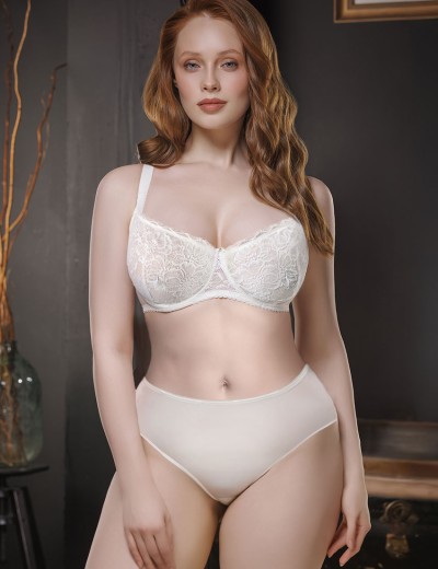Кружевной бюстгальтер балконет Mioocchi SILVA 8319 latte, Цвет: latte (крем), Размеры: 75B, изображение 4