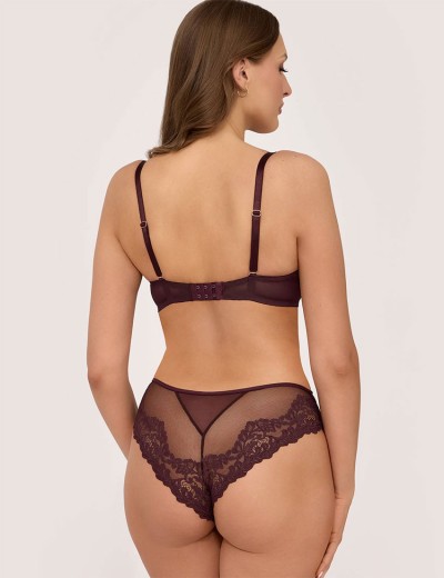 Трусы бразилиана Ava SOLENE 2233 brazilian chocolate brown, Цвет: шоколад, Размеры: 2XL, изображение 4