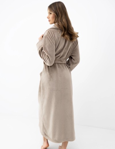 Плюшевый халат женский Sensis MARRON, Цвет: коричневый, Размеры: 2XL, изображение 3