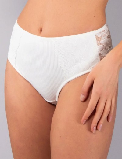 Завышенные трусы бразилиана Verde Veronica AR37 milk, Цвет: milk (молоко), Размеры: M, изображение 3