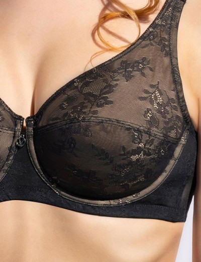 Мягкий бюстгальтер на косточках Verde Veronica DR12 nero, Цвет: nero (черный), Размеры: 90C, изображение 4