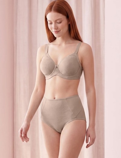 Трусы высокие Verde Veronica OD39 terra, Цвет: terra (бежевый), Размеры: S, изображение 3