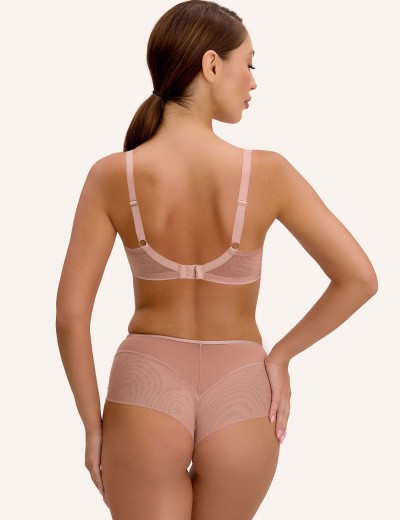 Высокие трусы бразилиана Bella Misteria LACE MACCHIATO brazilian, Цвет: телесный, Размеры: L, изображение 4