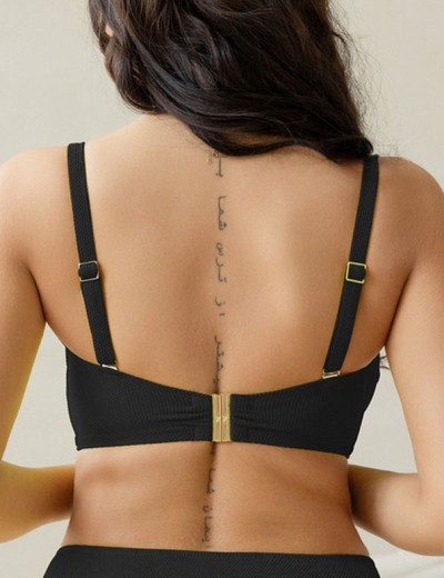 Верх купальника бандо Kris Line LEMON BLACK balconette MHM, Цвет: черный, Размеры: 80D, изображение 3