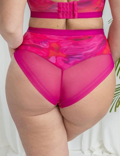 Трусы высокие Kris Line ROSABELLA briefs high waist, Цвет: розовый цикламен, Размеры: M, изображение 2