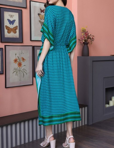Длинная свободная туника Mia-Amore KAILI 5038, Цвет: малахит, Размеры: 2XL/3XL, изображение 2