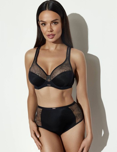 Трусы бразилиана высокие Ava AVIAN 2301 brazilian black, Цвет: черный, Размеры: XL, изображение 3
