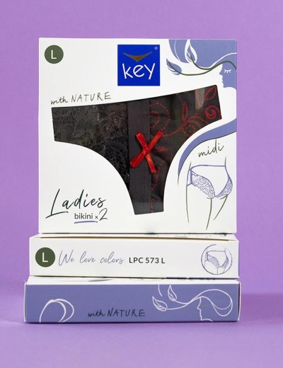 Набор трусов слипов Key LPC 573 (2 шт) мульти, Цвет: мульти, Размеры: M, изображение 5