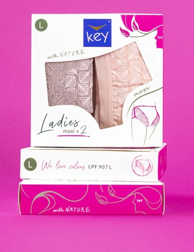 Набор высоких трусов слипов Key LPF 907 (2 шт) мульти, Цвет: мульти, Размеры: M, изображение 5