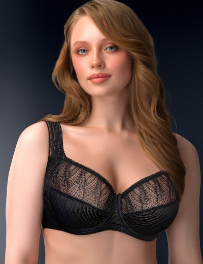 Бюстгальтер с широкими бретелями Mioocchi ПАТРИЦИЯ 8396 nero, Цвет: nero (черный), Размеры: 80C, изображение 3