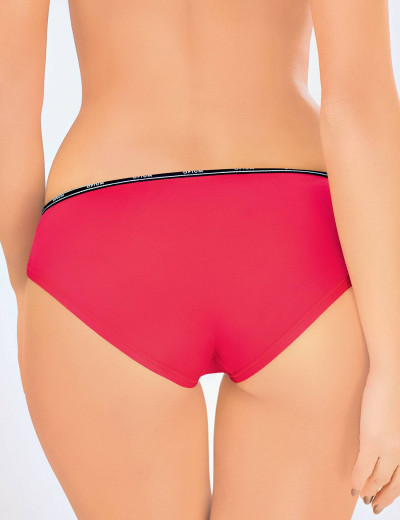 Трусы слипы с контрастной резинкой Opium T-97, Цвет: коралловый, Размеры: S, изображение 2