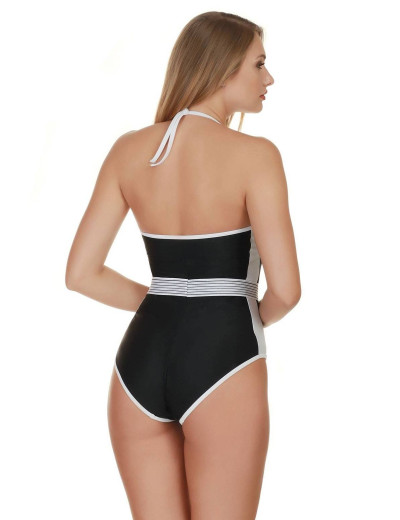 Слитный купальник-бандо с пуш-ап Jolidon IBIZA VF44 19 черный, Цвет: черный, Размеры: 75B, изображение 2