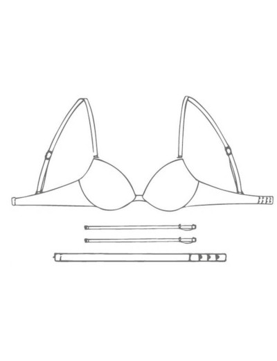 Бюстгальтер-трансформер с пуш-ап Sielei FANTASTIC 1590 nero, Цвет: nero (черный), Размеры: 70B, изображение 7