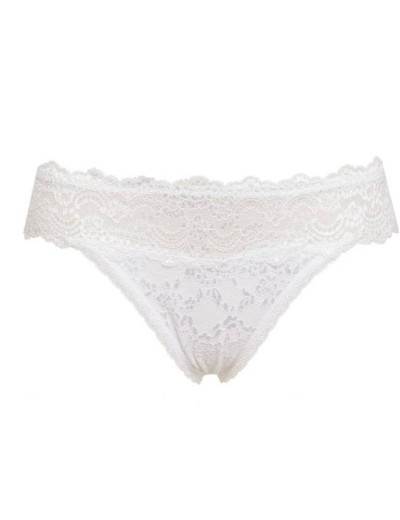 Кружевные трусы бразилиана Sielei VANITY 1777 bianco, Цвет: bianco (белый), Размеры: XL, изображение 3