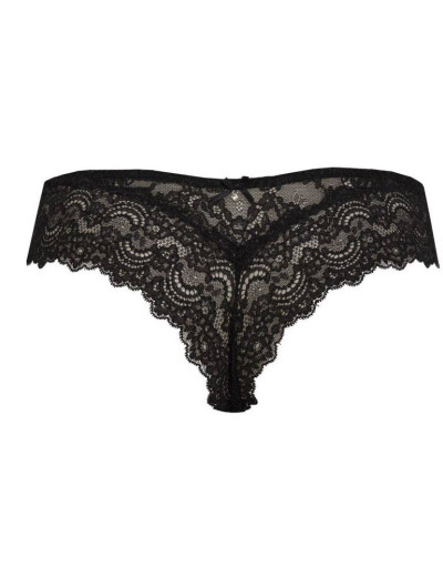 Кружевные трусы бразилиана Sielei VANITY 1777 nero, Цвет: nero, Размеры: XL, изображение 4