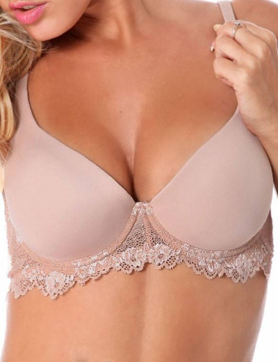 Бюстгальтер балконет Lormar MOUSSE PIZZO noisette, Цвет: noisette (телесный), Размеры: 70B, изображение 3