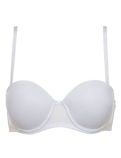 Бюстгальтер балконет фашия пуш-ап Lormar PURA bianco, Цвет: bianco (белый), Размеры: 70B, изображение 3