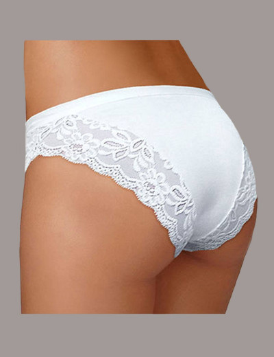 Трусы слипы Lovely Girl 4458 bianco, Цвет: bianco (белый), Размеры: L, изображение 2