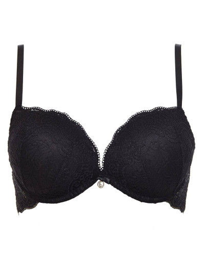 Бюстгальтер двойной пуш-ап Lormar DOUBLE PIZZO nero, Цвет: nero (черный), Размеры: 75B, изображение 3