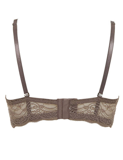 Бюстгальтер фашия с двойным пуш-ап Lormar EXTRA PIZZO corteccia, Цвет: corteccia (кофе), Размеры: 65B, изображение 5