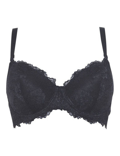 Бюстгальтер балконет Lormar FAVOLOSO nero, Цвет: nero (черный), Размеры: 70C, изображение 2